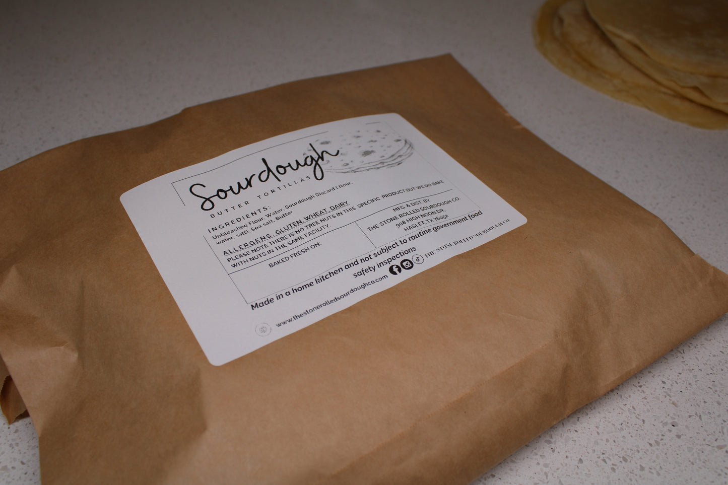 Sourdough Tortillas ( DOZEN )